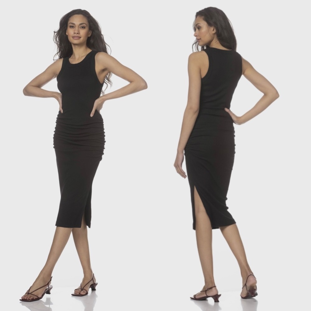 Michael Stars Black Midi Dress